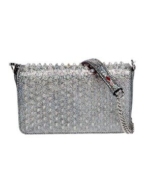 Christian Louboutin Glitter Zoompouch Spiked Crossbody Bag